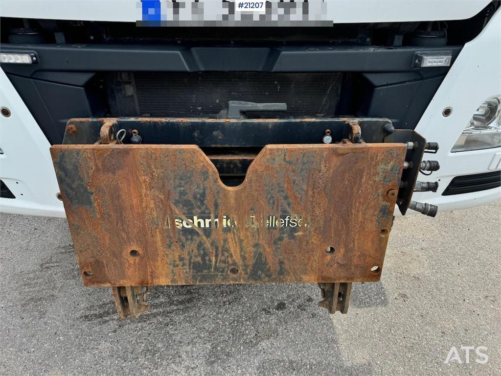 MAN TGX 26.580 6x4 snow rigged tipper truck.
