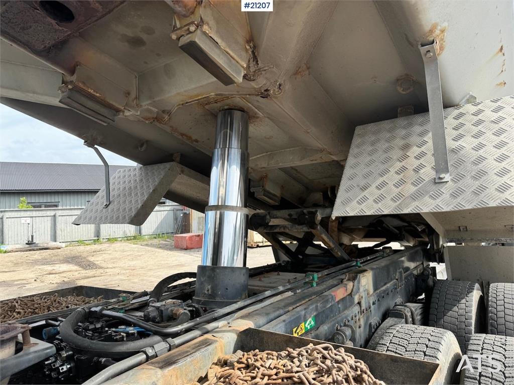 MAN TGX 26.580 6x4 snow rigged tipper truck.