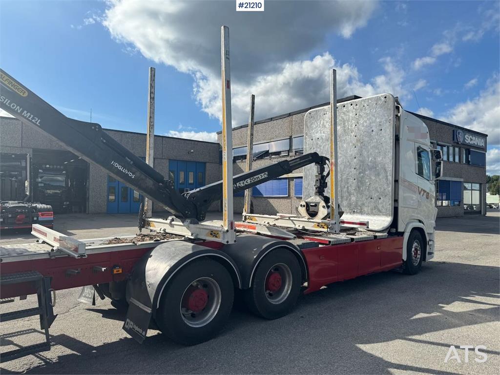 Scania S730 Timber truck without crane.