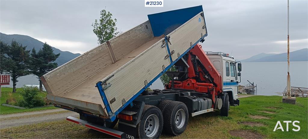 Volvo FL12 6x2 crane truck w/ Palfinger PK10500 crane.
