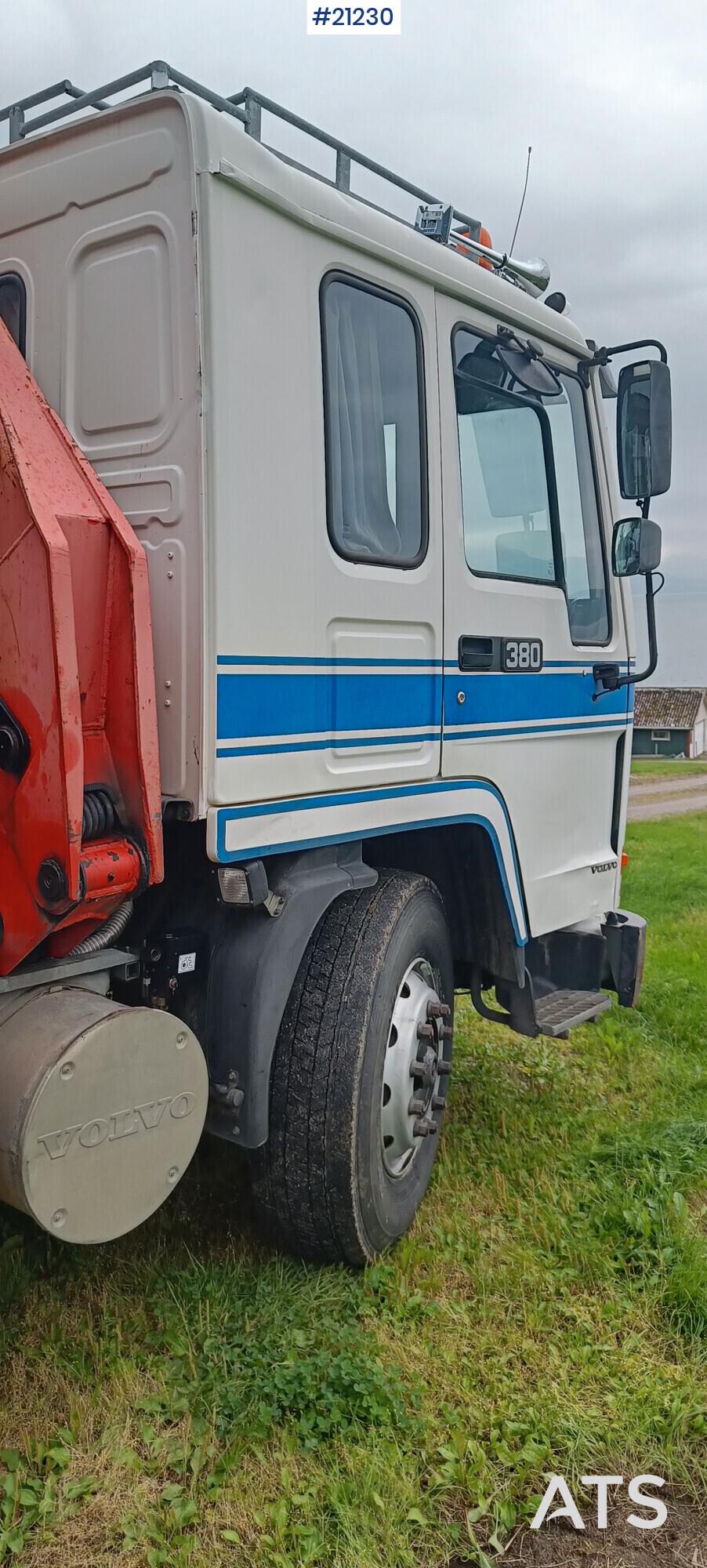Volvo FL12 6x2 crane truck w/ Palfinger PK10500 crane.