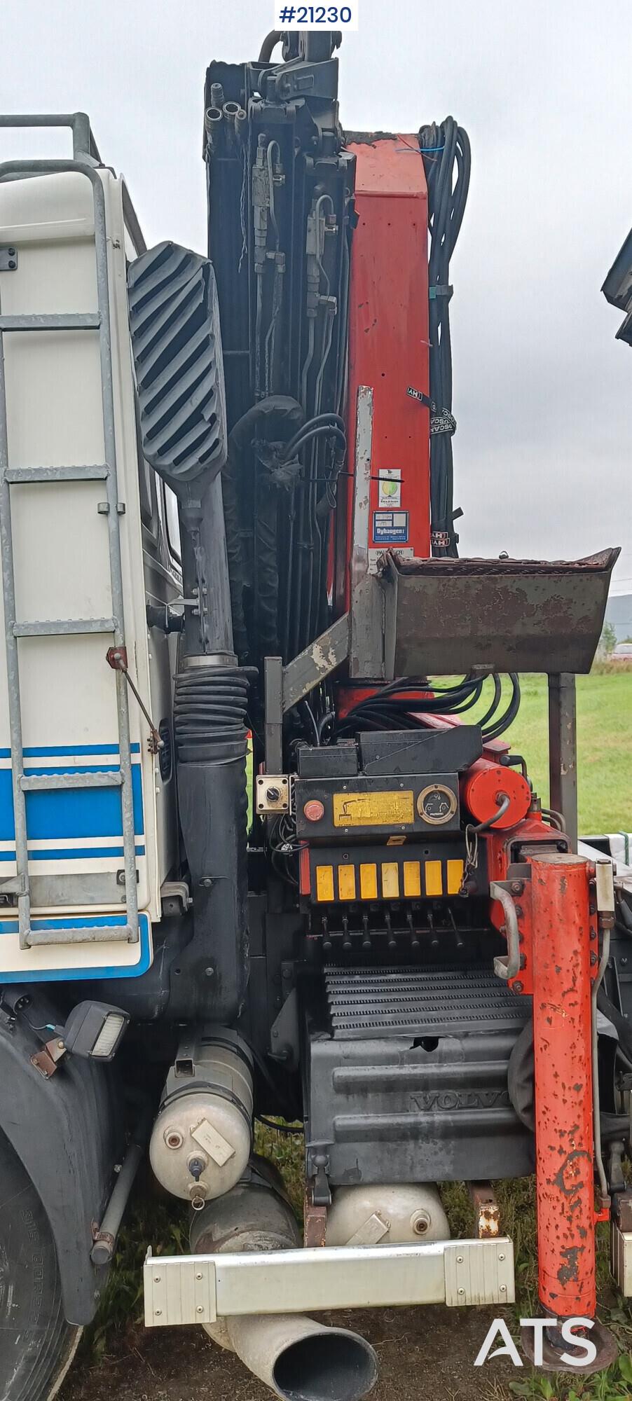 Volvo FL12 6x2 crane truck w/ Palfinger PK10500 crane.