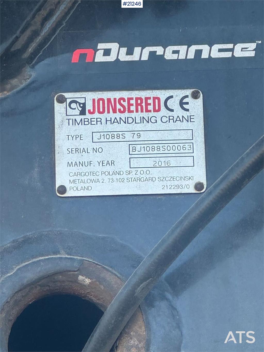 Jonsered J1088S Timber crane