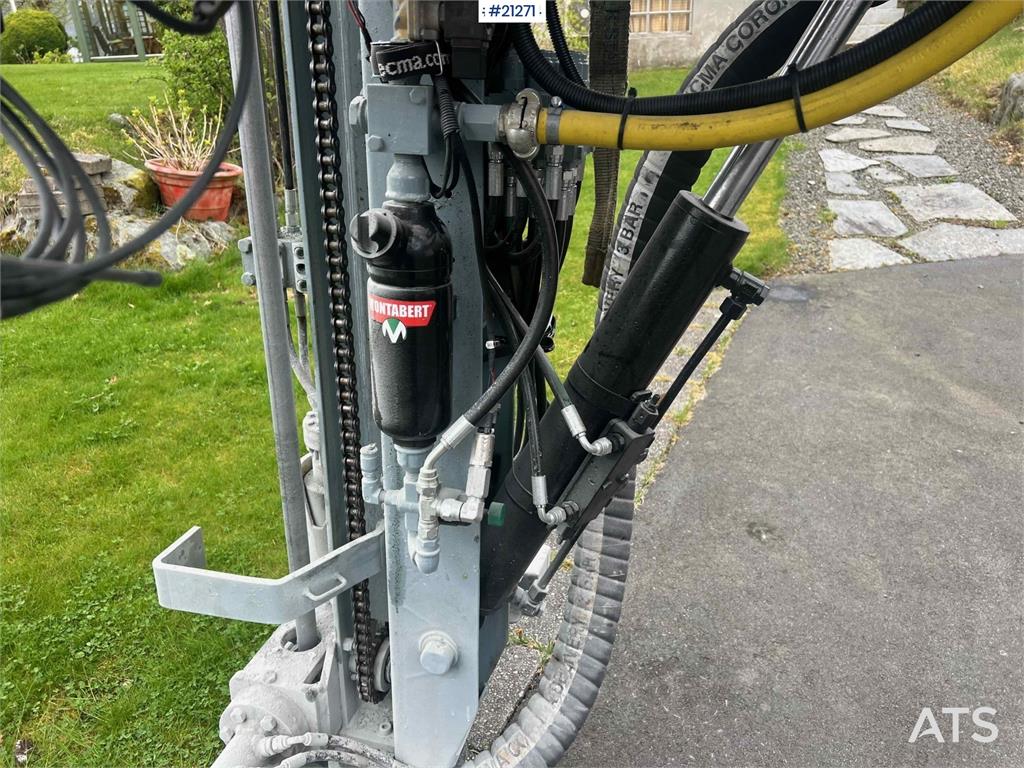 Montabert micro drill tower significantly upgraded w/ hc25 h