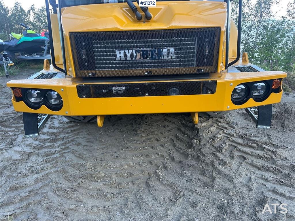 Hydrema 912GS dump truck w/white signs. WATCH VIDEO.