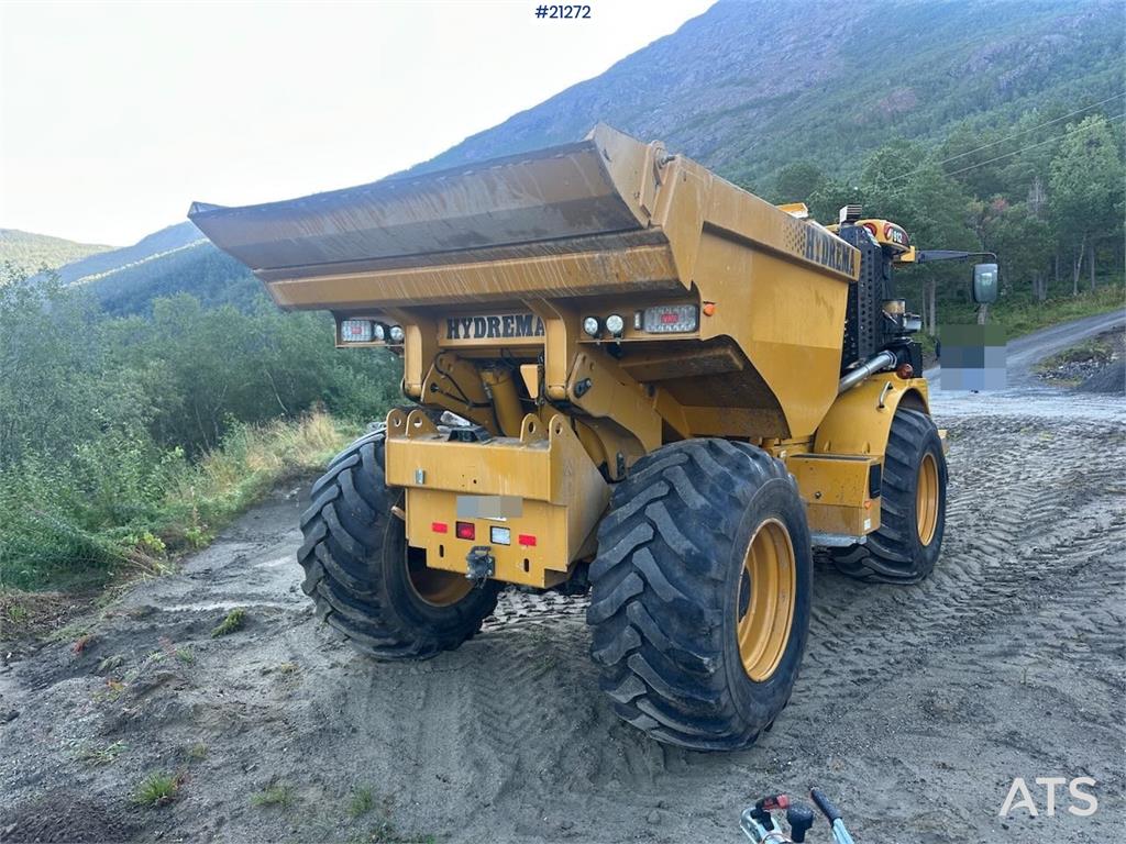 Hydrema 912GS dump truck w/white signs. WATCH VIDEO.