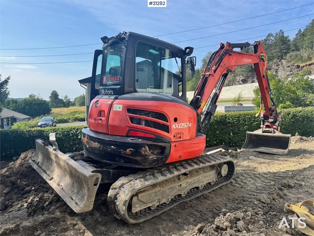 Kubota KX057-4 Tracked excavator w/ Rototilt and 2 bucket
