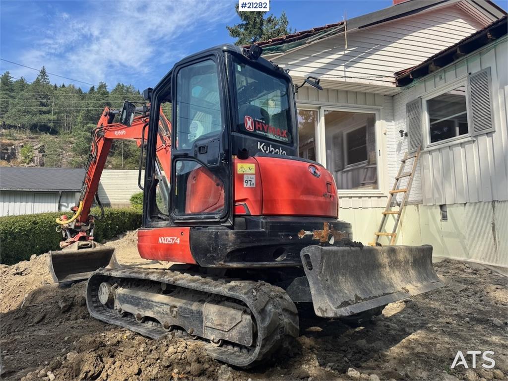 Kubota KX057-4 Tracked excavator w/ Rototilt and 2 bucket