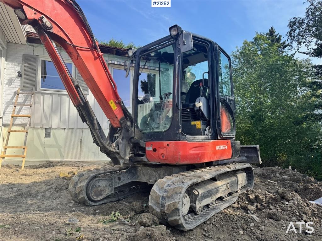 Kubota KX057-4 Tracked excavator w/ Rototilt and 2 bucket