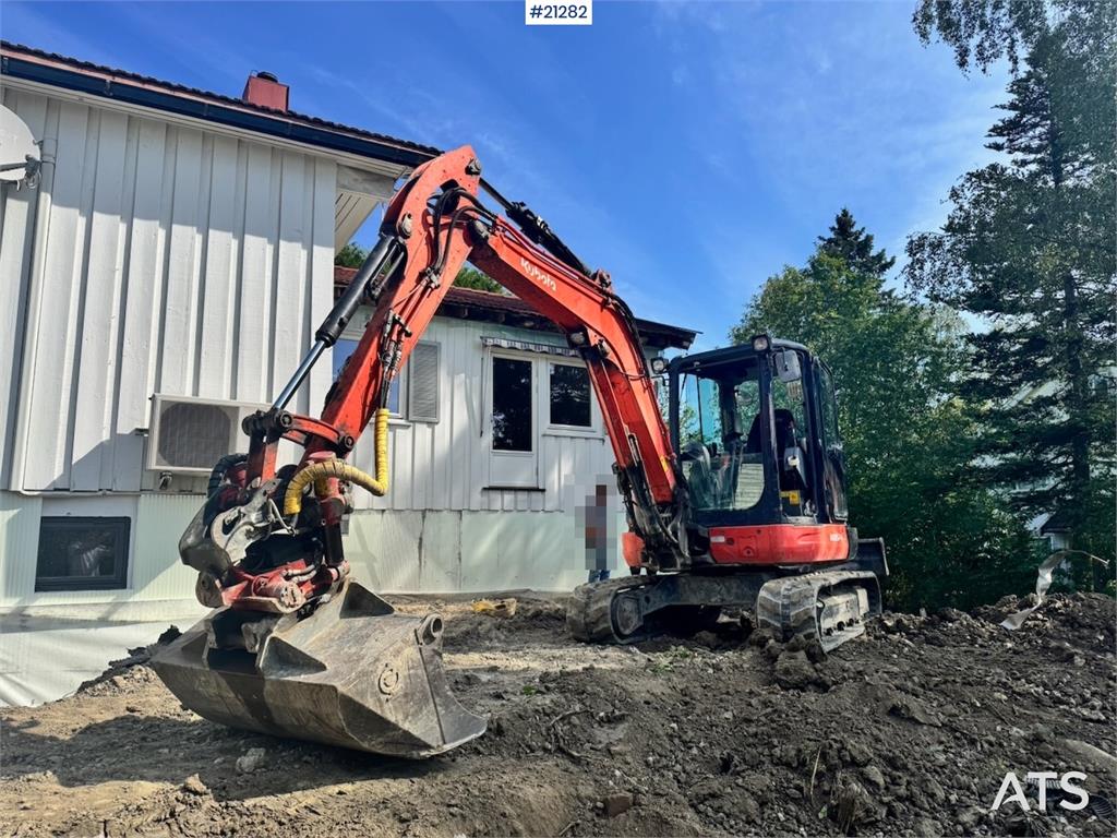 Kubota KX057-4 Tracked excavator w/ Rototilt and 2 bucket