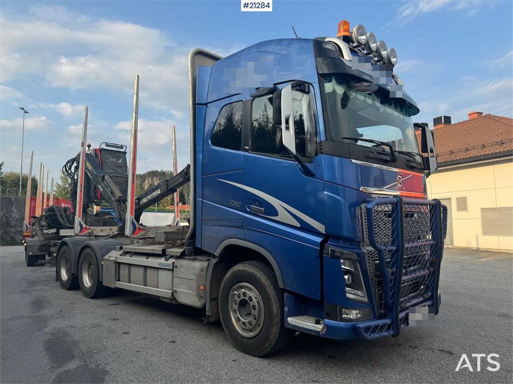 Volvo Fh750 6x4 Log Truck w/ 2019 Epsilon M12L Crane