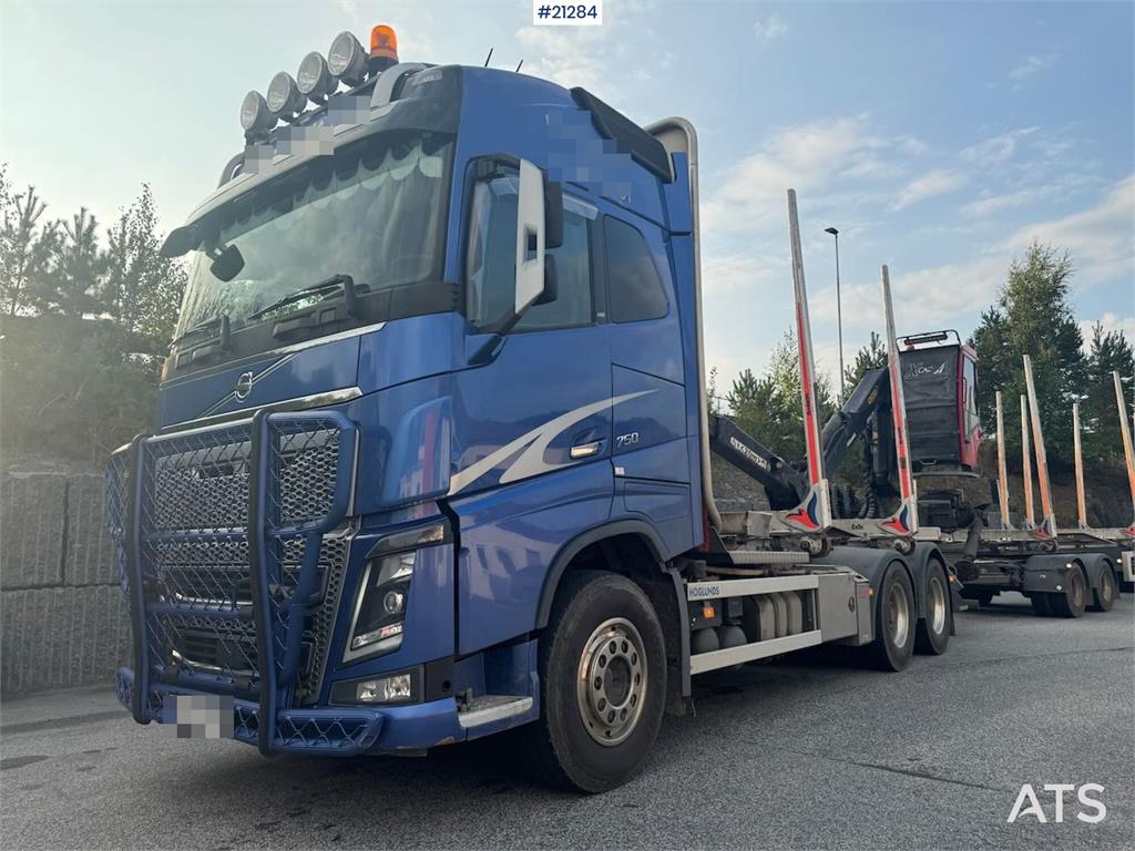 Volvo Fh750 6x4 Log Truck w/ 2019 Epsilon M12L Crane