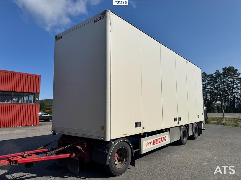 Limetec Box trailer. Full side opening.