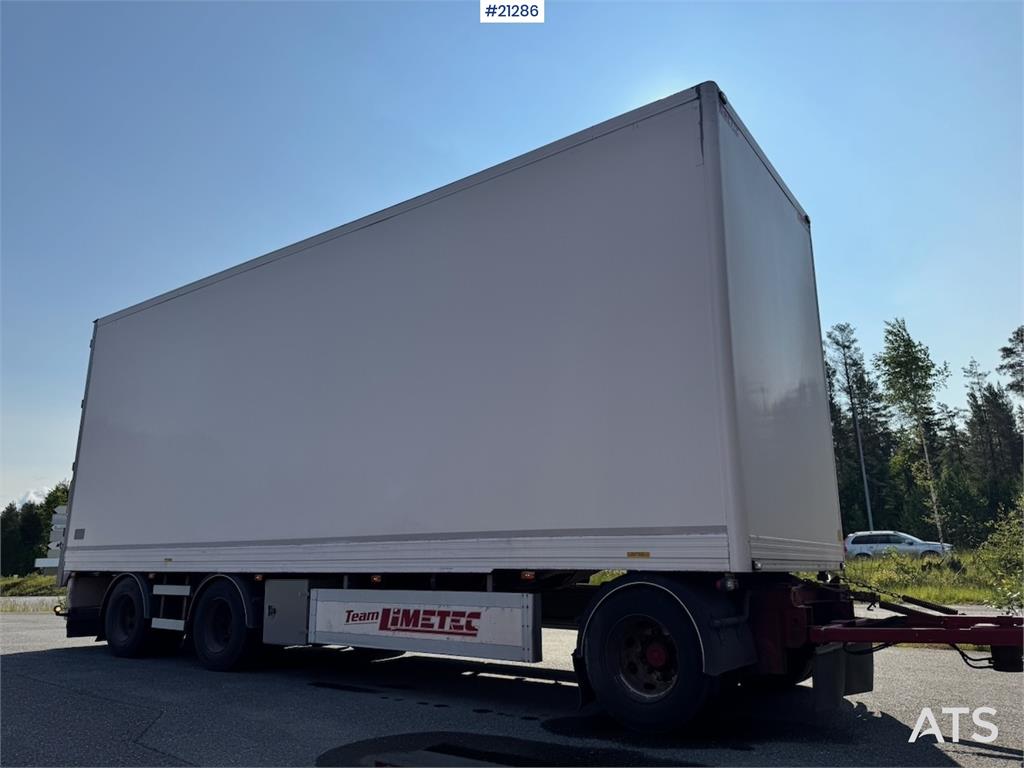 Limetec Box trailer. Full side opening.