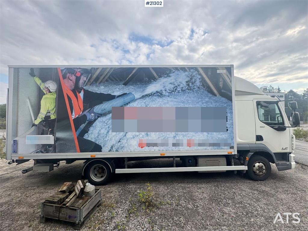 DAF LF180 4x2 box truck w/ lift. 133,000 km. WATCH VID