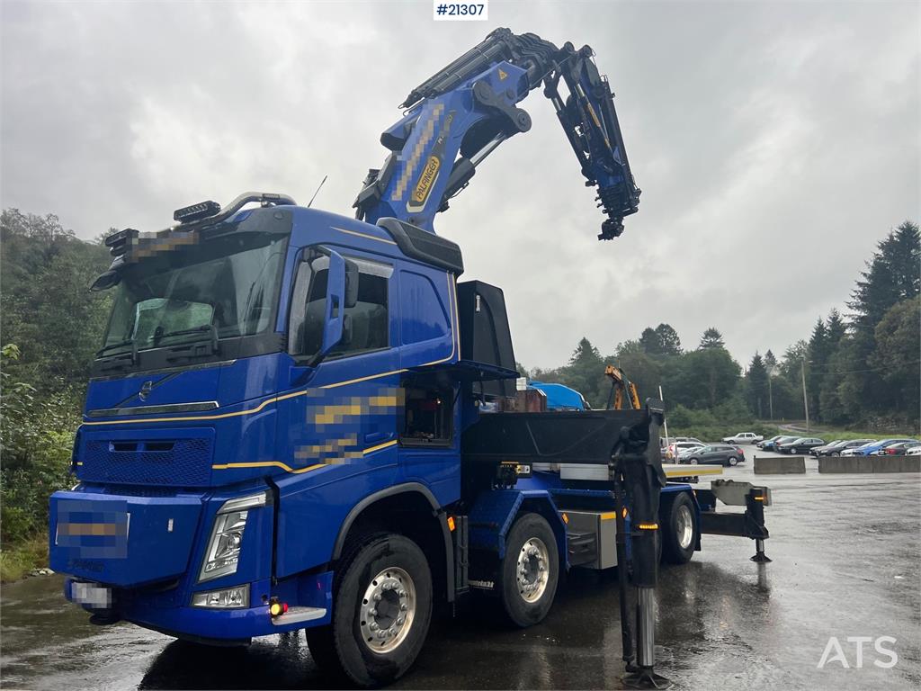 Volvo FH 8x4 crane truck w/ 2017 165 t/m palfinger crane