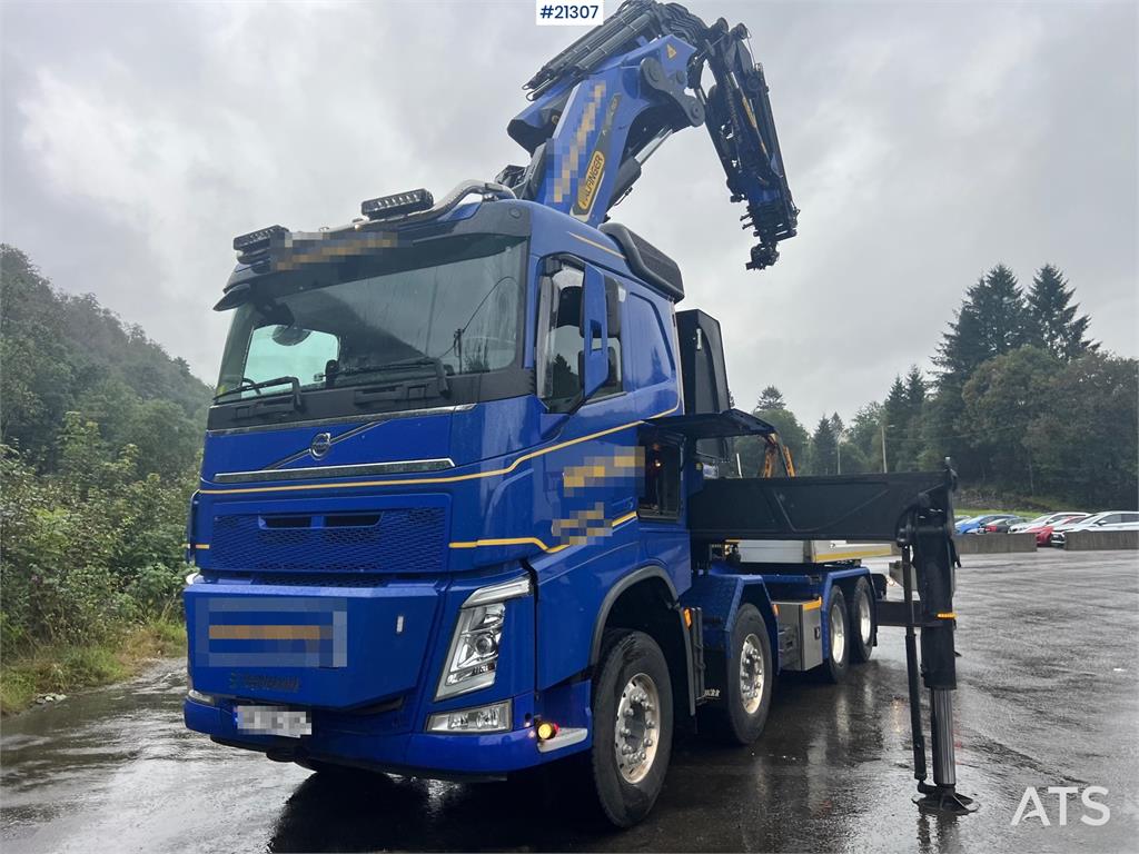 Volvo FH 8x4 crane truck w/ 2017 165 t/m palfinger crane