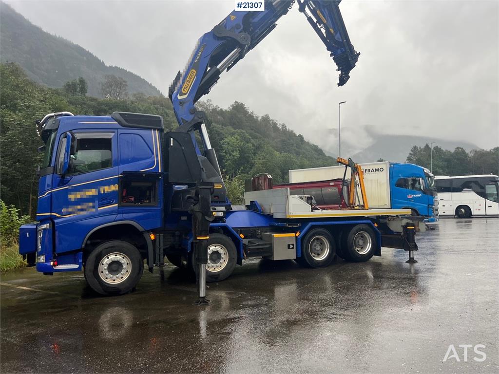 Volvo FH 8x4 crane truck w/ 2017 165 t/m palfinger crane