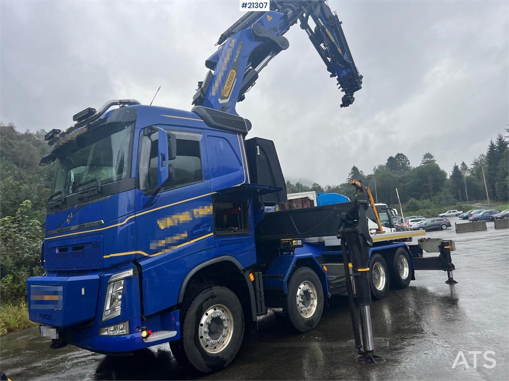 Volvo FH 8x4 crane truck w/ 2017 165 t/m palfinger crane