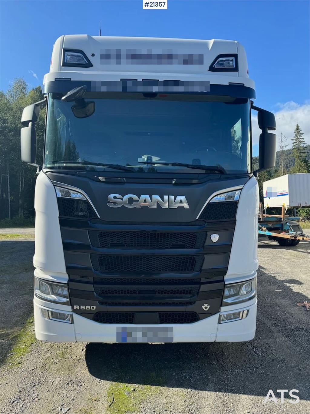 Scania R580 6x2 Container chassis w/ lift