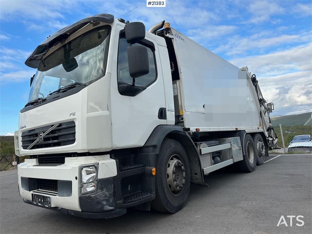 Volvo FE 6x2 compactor truck w/ NTM body and low mileage