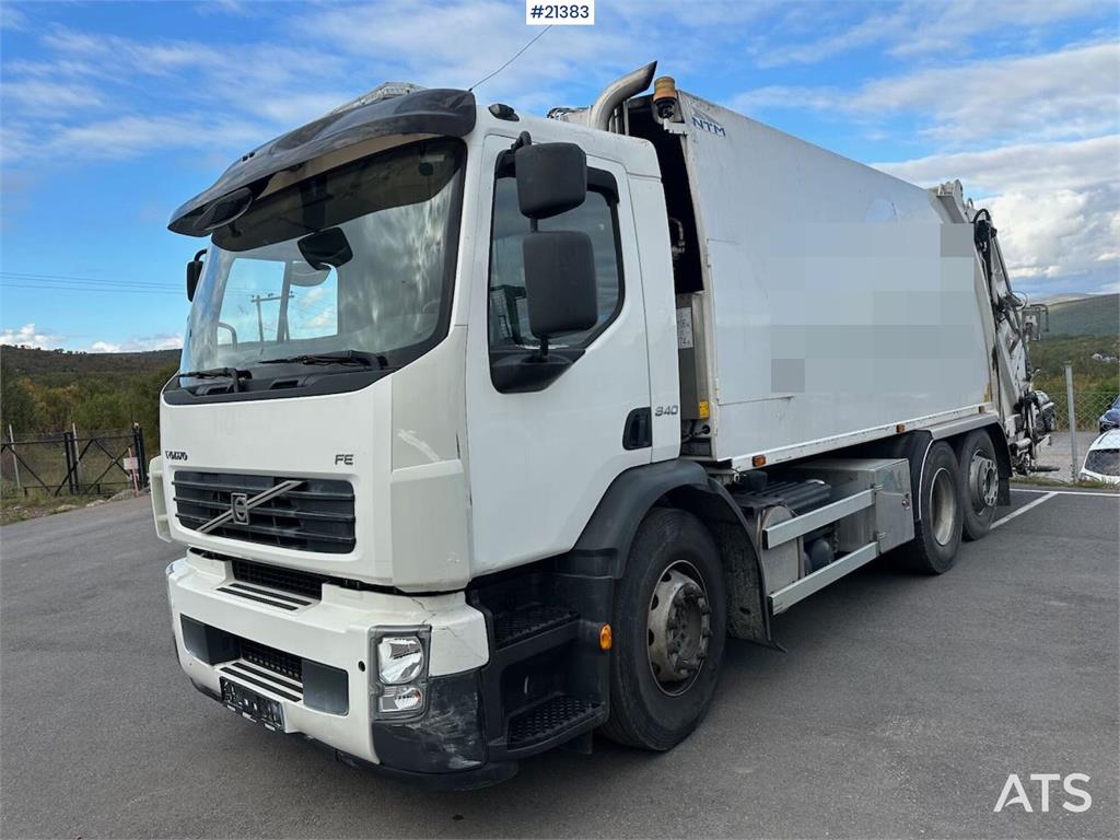 Volvo FE 6x2 compactor truck w/ NTM body and low mileage