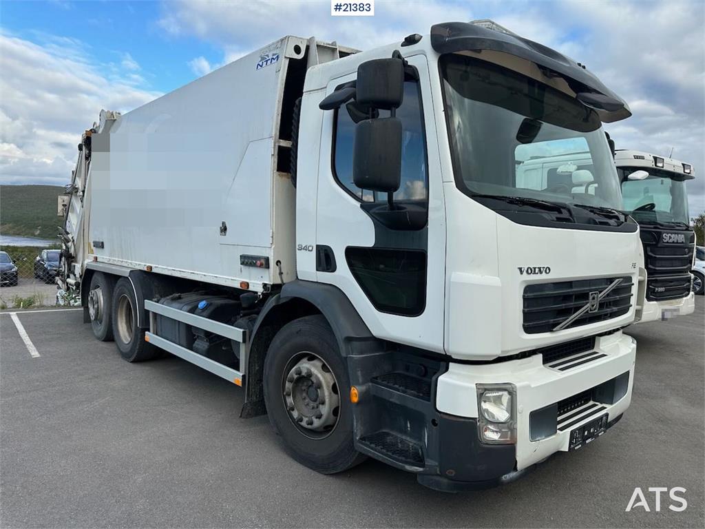 Volvo FE 6x2 compactor truck w/ NTM body and low mileage