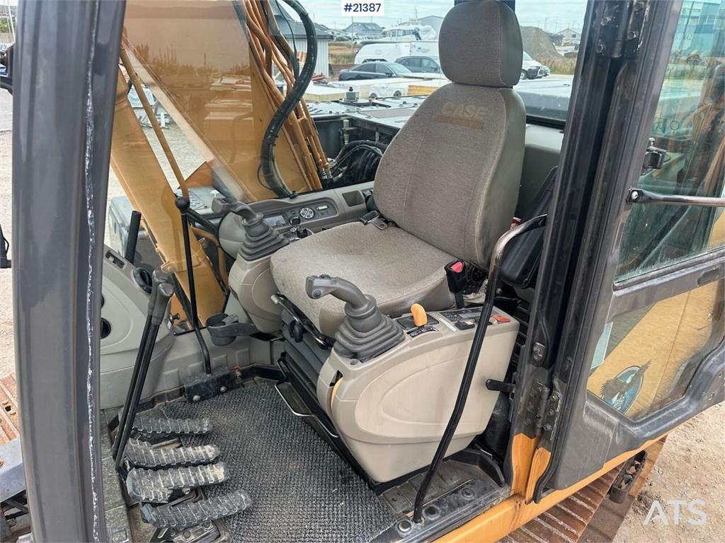 CASE CX130B excavator w/rototilt and two buckets. WATCH