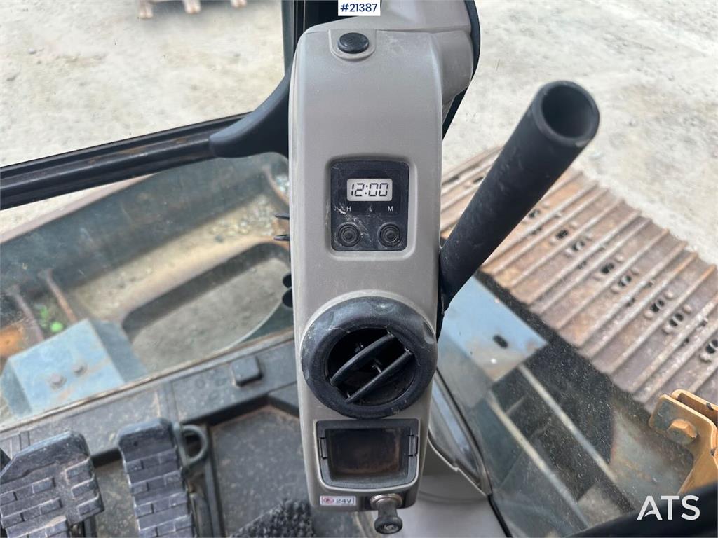 CASE CX130B excavator w/rototilt and two buckets. WATCH