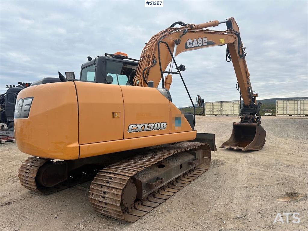 CASE CX130B excavator w/rototilt and two buckets. WATCH