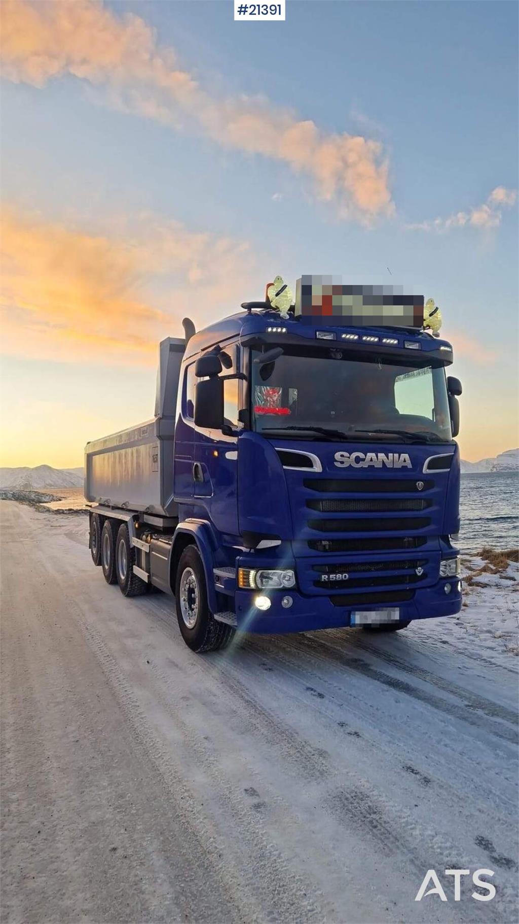 Scania R580 8x4 tippbil. Mye deler byttet!