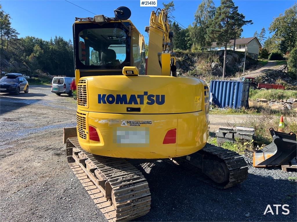 Komatsu PC78us Excavator w/ Rototilt, sanding bucket, narr