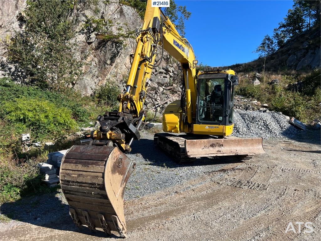 Komatsu PC78us Excavator w/ Rototilt, sanding bucket, narr