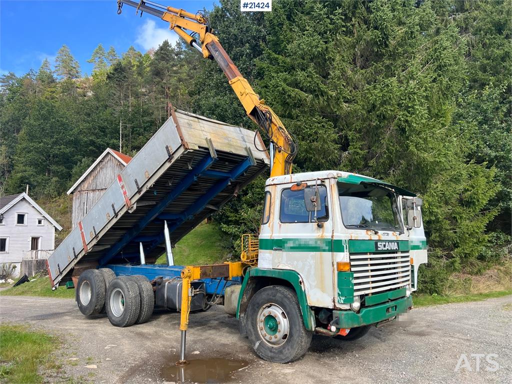 Scania LB 81 6x2 Crane truck w/ 10t/m crane and tipper Re