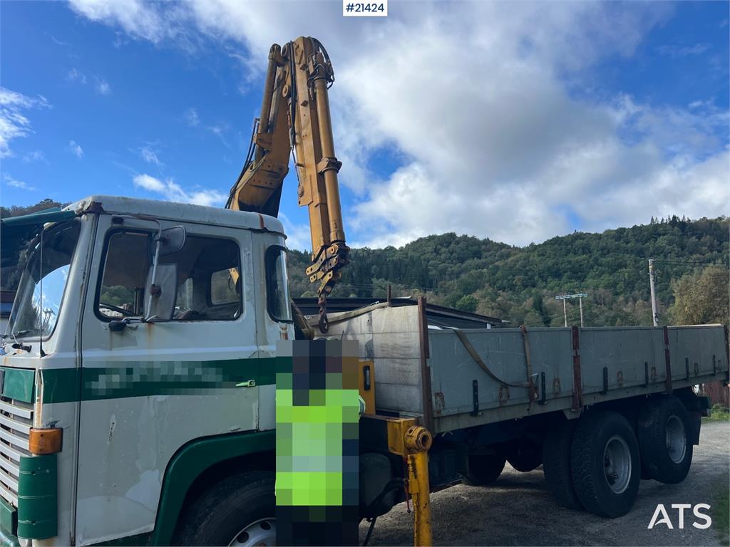 Scania LB 81 6x2 Crane truck w/ 10t/m crane and tipper Re
