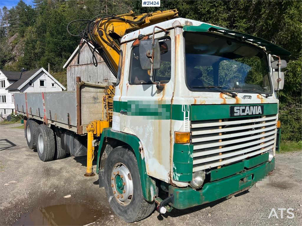 Scania LB 81 6x2 Crane truck w/ 10t/m crane and tipper Re