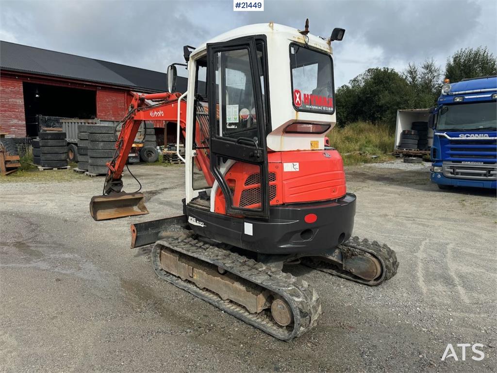 Kubota U35-3 Tracked excavator w/ 3 buckets WATCH VIDEO