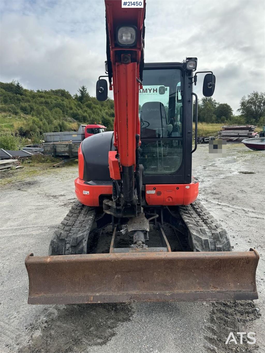 Kubota KX057-4 Tracked excavator w/ sanding bucket and ro