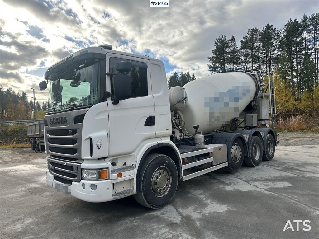 Scania G480 8x2 concrete truck w/ Saraka building and cro