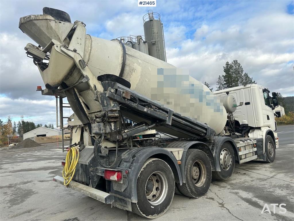 Scania G480 8x2 concrete truck w/ Saraka building and cro