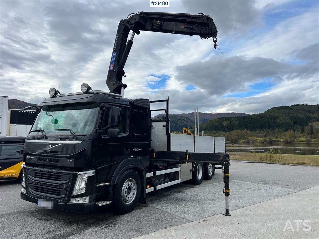 Volvo FM460 6x2 Crane Truck w/ 26t/m HMF crane