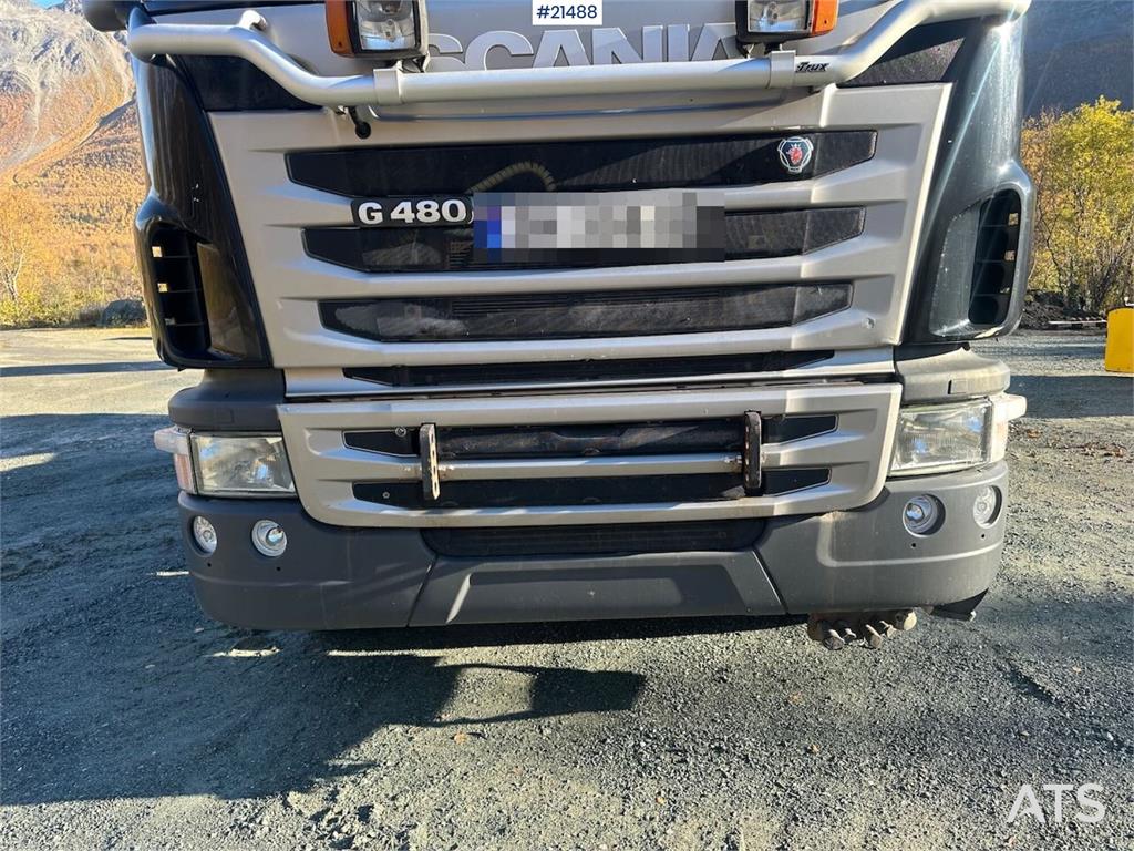 Scania G480 6x4 snow rigged tipper truck w/ two sets of t