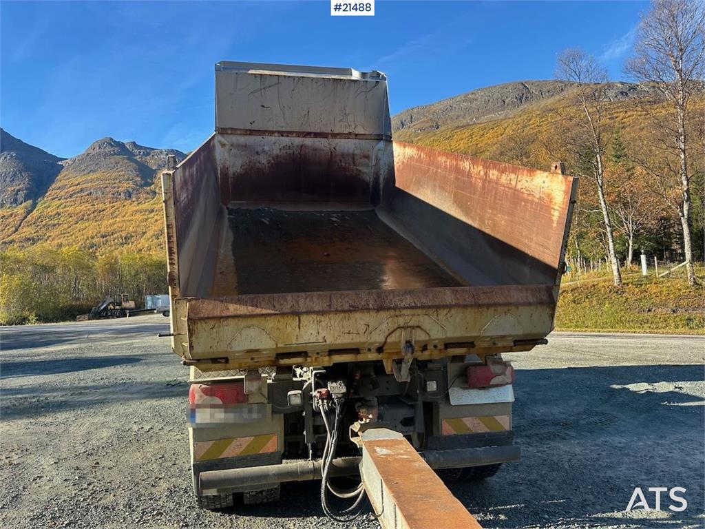 Scania G480 6x4 snow rigged tipper truck w/ two sets of t