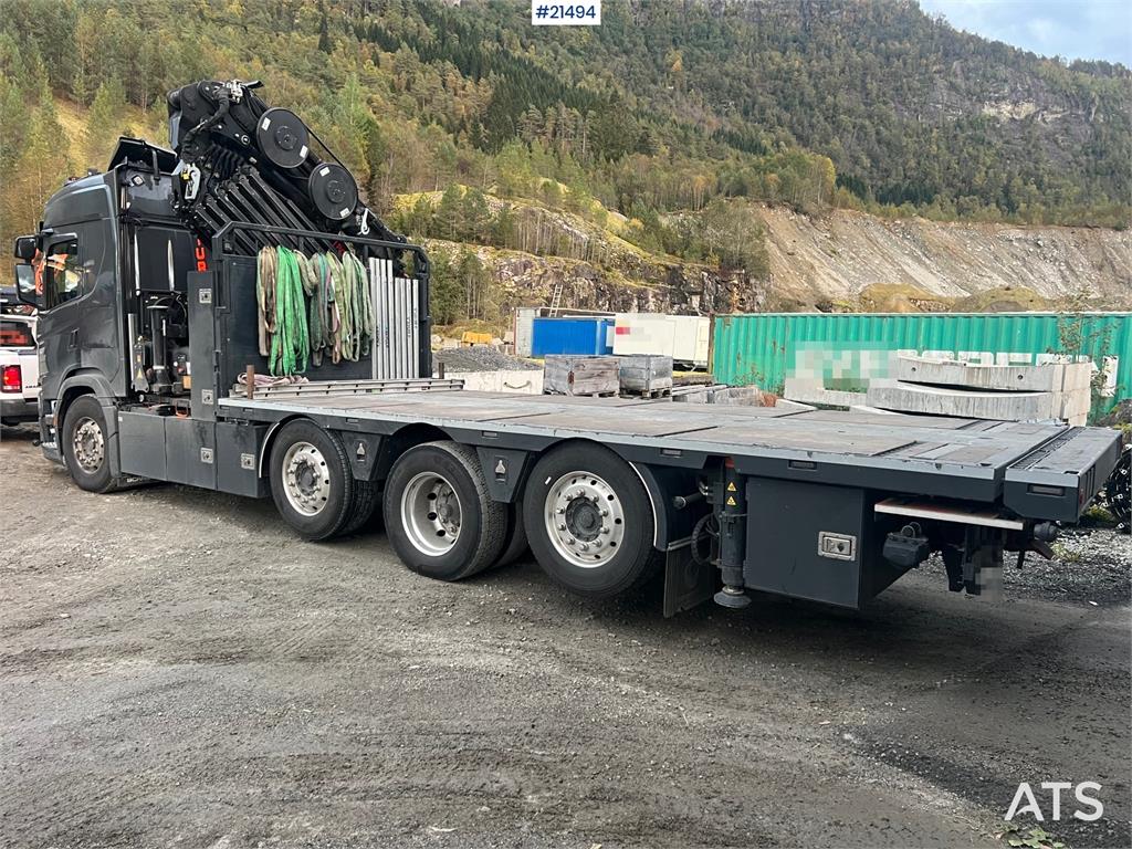 Scania G560 8x2 pusher crane truck w/ onspot, 2023 50t/m