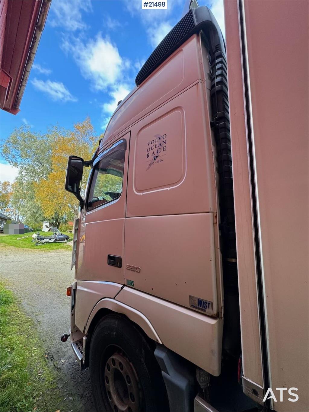 Volvo Fh520 6x2 box truck w/ full side opening and lift.
