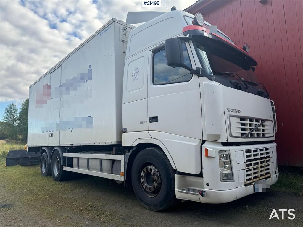 Volvo Fh520 6x2 box truck w/ full side opening and lift.