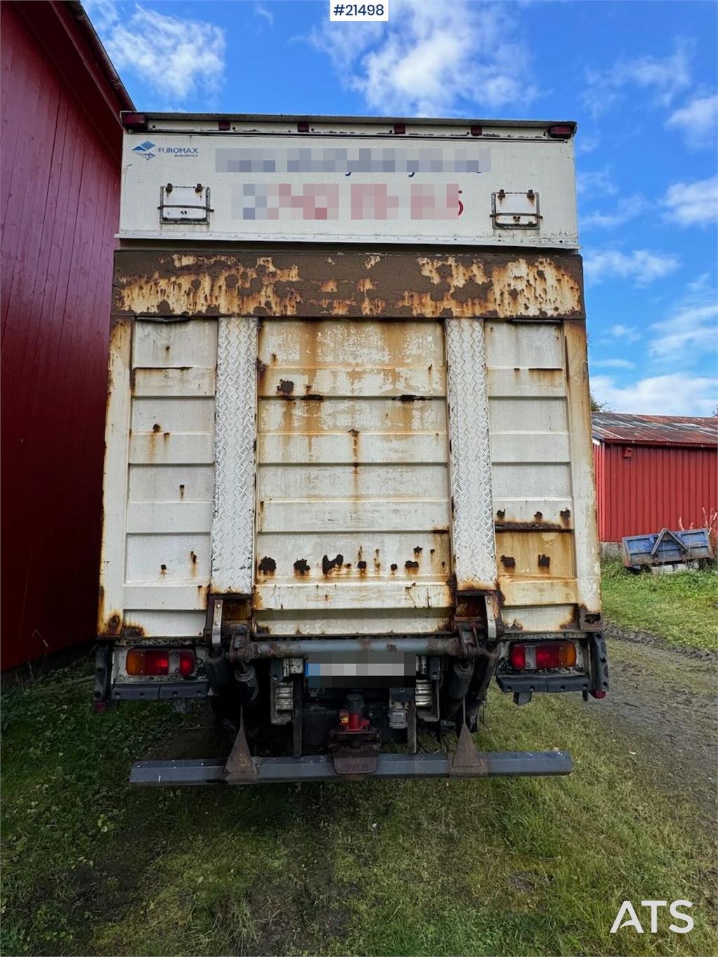 Volvo Fh520 6x2 box truck w/ full side opening and lift.