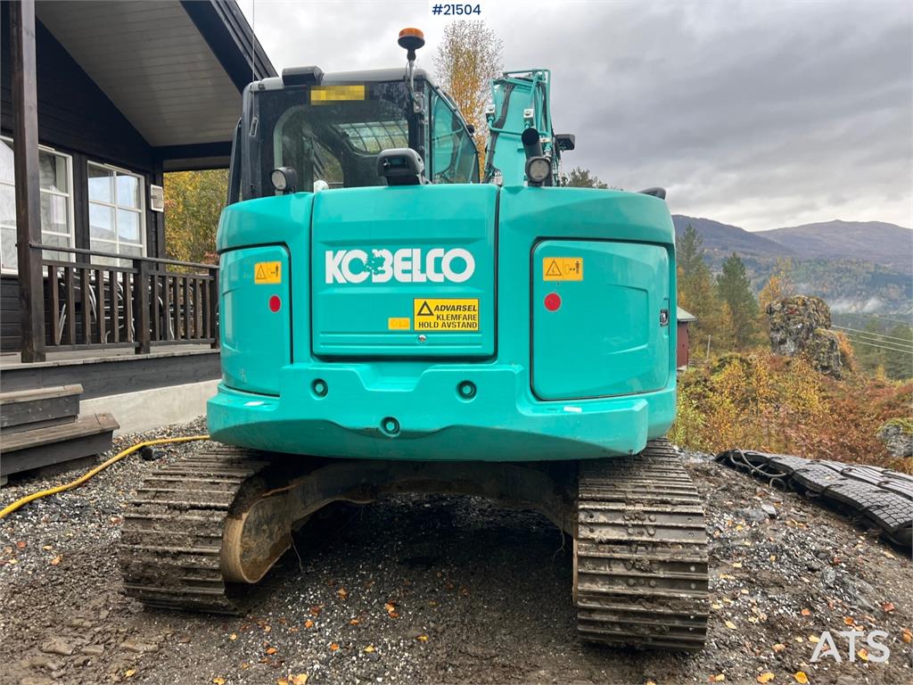 Kobelco Sk75SR-3E excavator w/ sanding bucket, rototilt an