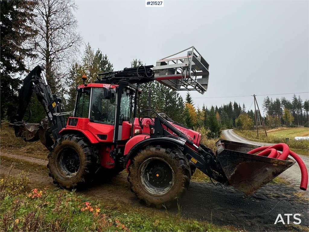 Huddig 1260B Backhoe w/ Huddig 2000 lift, tilt and sandin