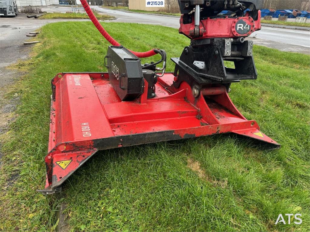 Huddig 1260C Backhoe w/ Palfinger crane, Lift, rototilt a